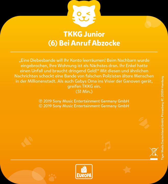 Produktbild Tigermedia Tigercard TKKG Junior Bei Anruf Abzocke (Deutsch)