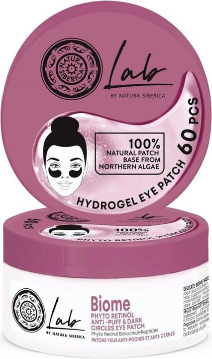 Actual product image Natura Siberica Lab Biome Phyto Retinol Anti-Puff & Dark Circles Eye Patch 60 Pieces (Patches, 450 ml)