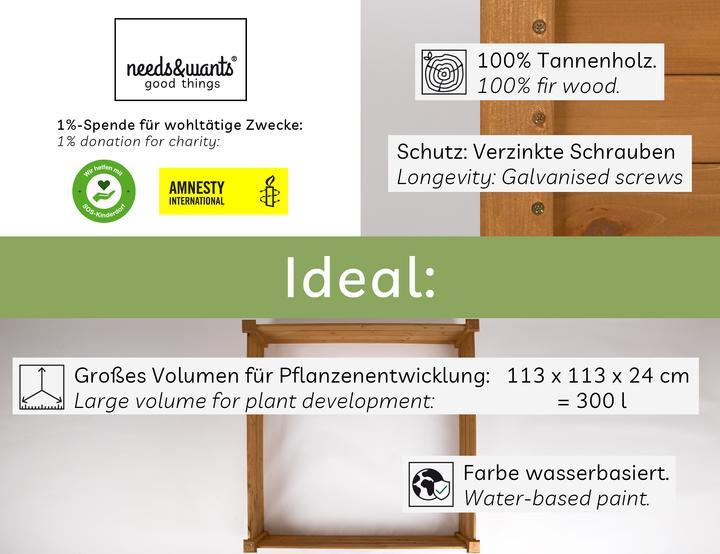 Produktbild Needs&Wants Pflanzbeet-Umrandung "Growy2", Tanne