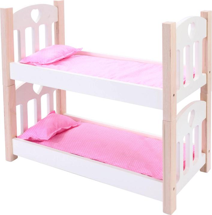Produktbild Weible Puppen-Etagenbett rosa/weiss