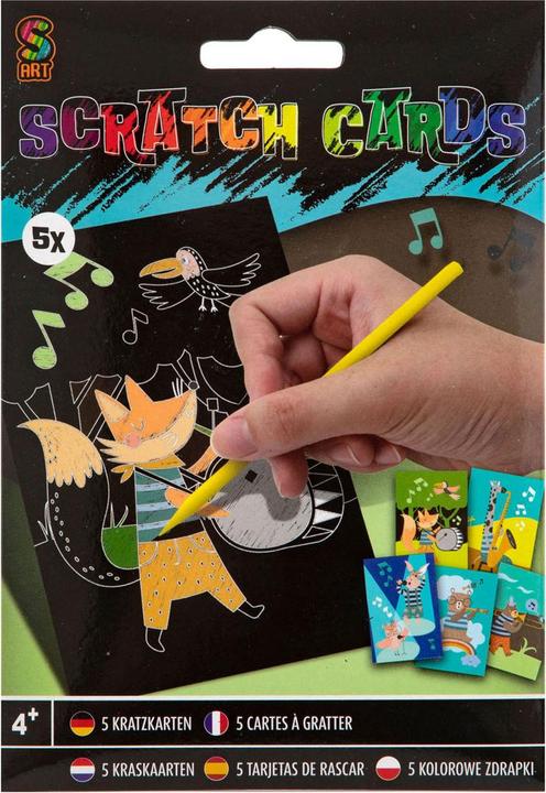 Produktbild Grafix Rubbelkarten mit Rubbelstift, 5 Stk.