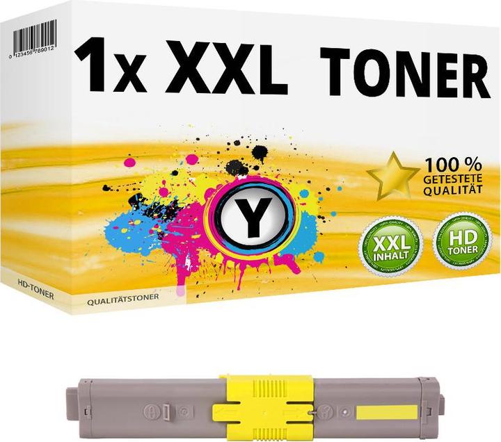 Produktbild Druckfuxx Toner für OKI C532DN C542DN MC563DN MC573DN kompatibel Patronen Gelb