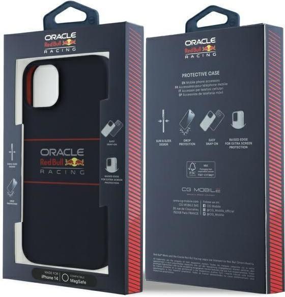 Image du produit Red Bull Racing - Silicone Horizontal Centered Logo MagSafe (RBHMP14S24SIHSRV) - iPhone 14 - Navy (Apple iPhone 14)