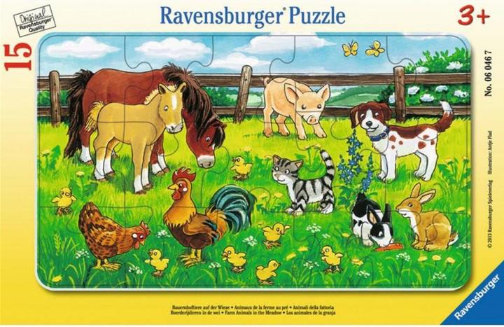 Ravensburger Bauernhoftiere auf der Wiese (15 Teile)