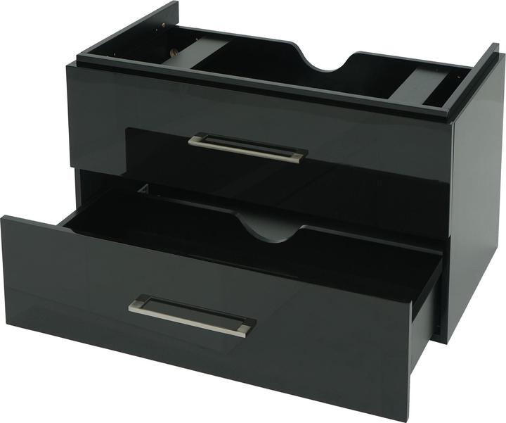 Immagine prodotto Mendler Mobile lavabo Premium, mobile lavabo per bagno, nero lucido 90 cm
