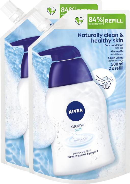 Actual product image NIVEA Creme Soft Refill Duo (Liquid soap, 1000 ml)