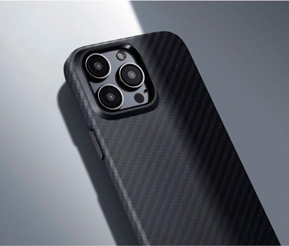 Image du produit Pitaka MagEZ Case Pro pour iP 15 Pro Max (Noir/Twill gris) 1500D (Apple iPhone 15 Plus)