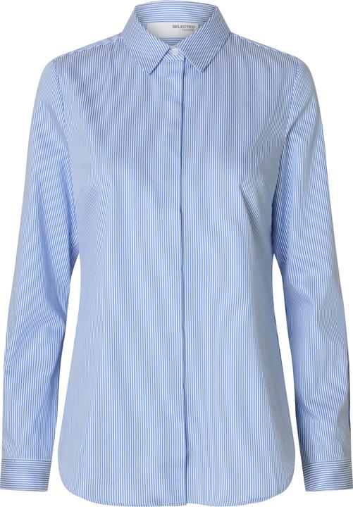 Selected Femme Taillierte Streifenshirt