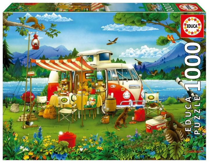 Actual product image Educa 19922 Πάζλ 1000Τεμ. Camping Holiday (1000 pieces)