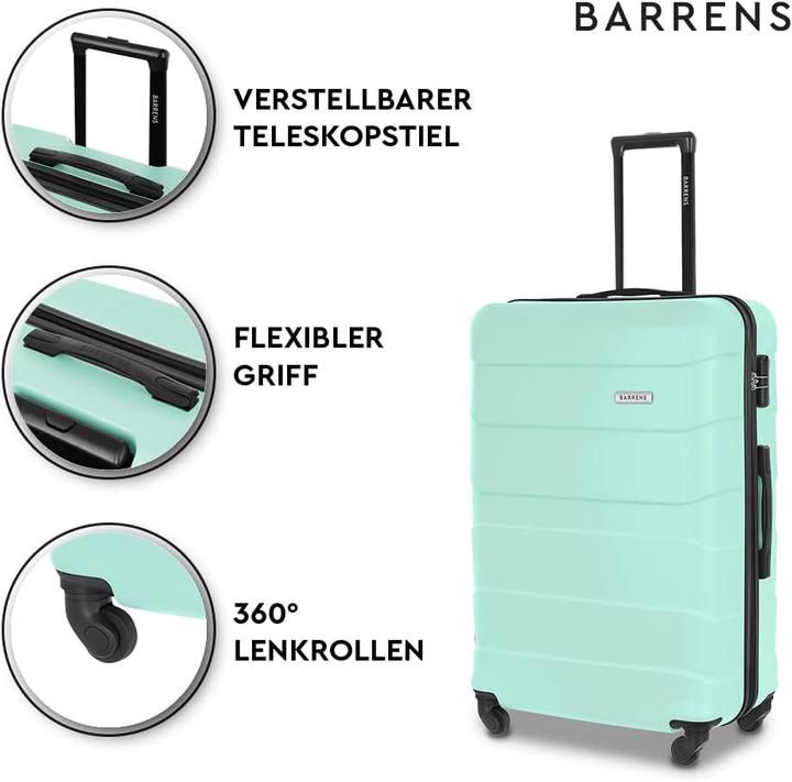 Actual product image Barrens Hartschalenkoffer mit Zahlenschloss (91 l, M (50 - 90l))