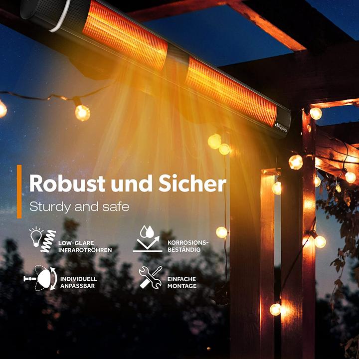 Produktbild Tresko Infrarot Heizstrahler, schwarz
