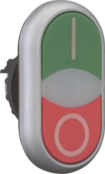 Actual product image Eaton Double pushbutton M22 DDLF GR X1/X0 front plastic 1 pc.