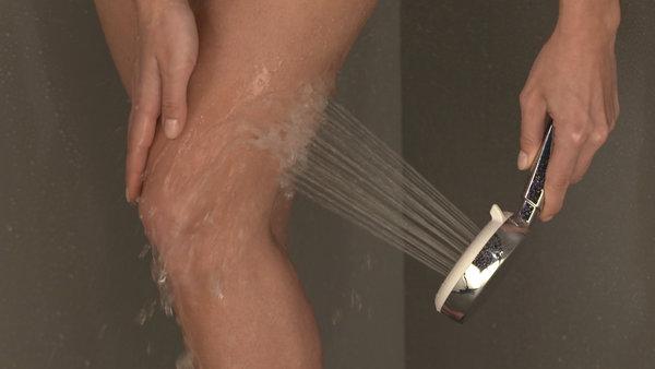Produktbild hansgrohe HG Handbrause Crometta 100 Vario DN 15 EcoSm Version 9 l/min weiss/chrom