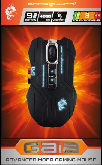 Image du produit Dragon War G15 Gaia MOBA, tapis de souris inclus (Filaire)
