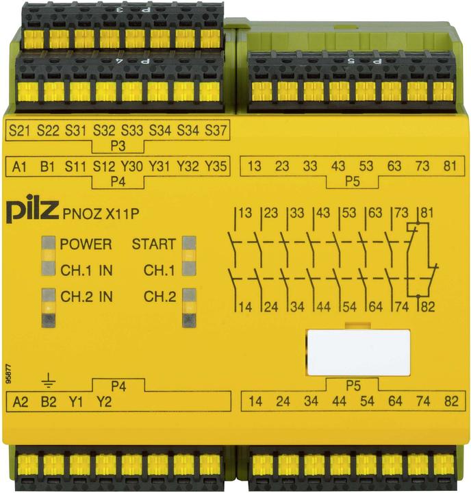 Actual product image Pilz 787080 PNOZ X11P C 24VAC 24VDC 7n/o 1n/c 2so