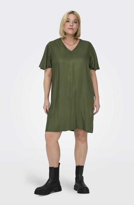 Image du produit Only Robe curvy à col en V et manches courtes (42)
