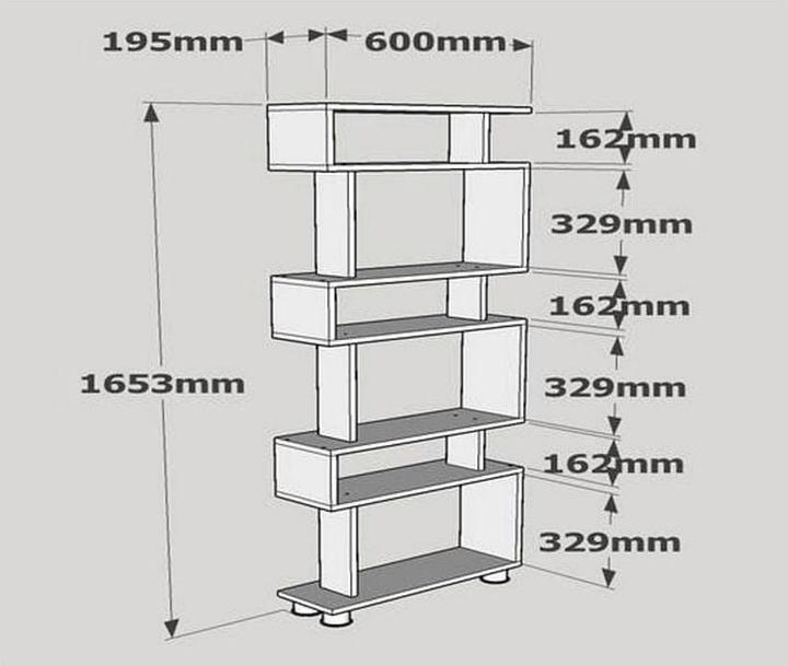 Produktbild Kalune Design Gabriela (60 x 19.5 x 165 cm)