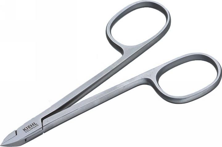Kiehl Mini Nagelzange Scherengriff silber 10cm, Triangelschneide