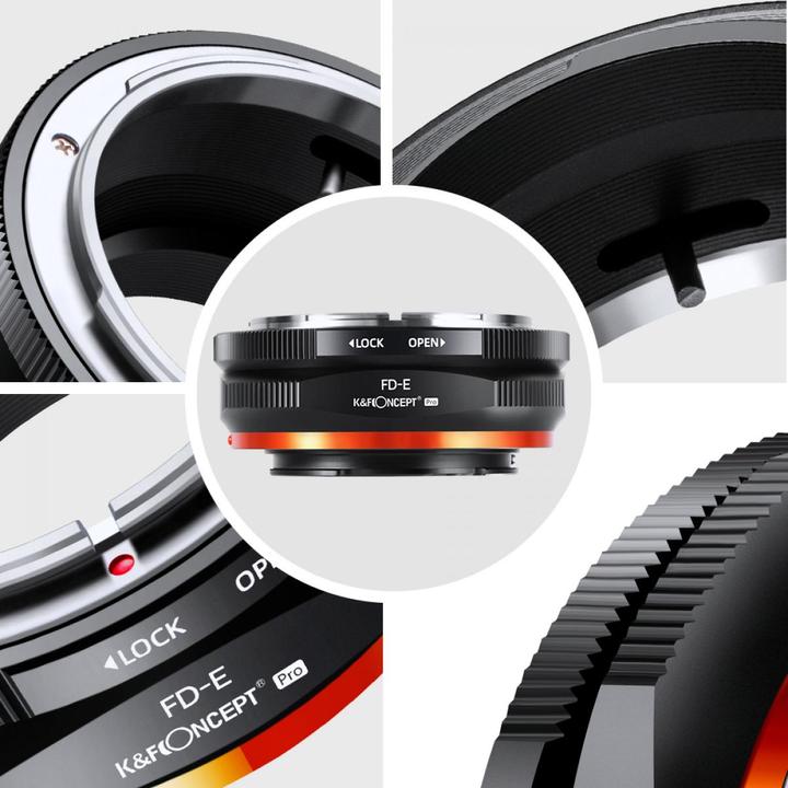 Actual product image K&F Concept M13105 High Precision Lens Adapter Mount, FD-NEX PRO