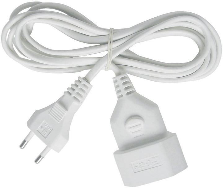 Brennenstuhl Plastic extension cable 3m white H03VVH2-F 2x (3 m, CEE 7/16)