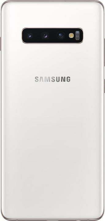 Actual product image Samsung Galaxy S10+ (12GB) (1000 GB, Ceramic White, 6.40", Hybrid Dual SIM, 16 Mpx, 4G)