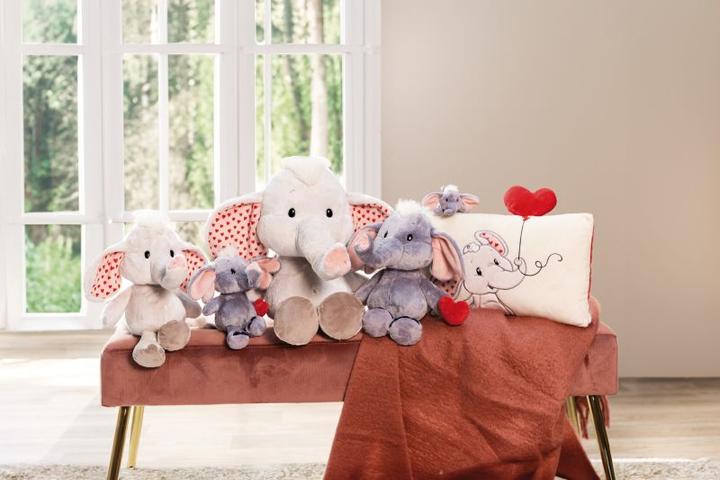 Produktbild NICI 61490 Kissen Love Elefant 43x25cm GREEN