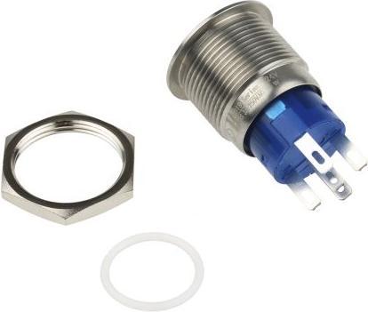 Produktbild Rs Pro Druckschalter Weiss beleuchtet Tastend 19.2 (Dia.)mm, Wechselschalter, 1-polig 250V ac / 5 A