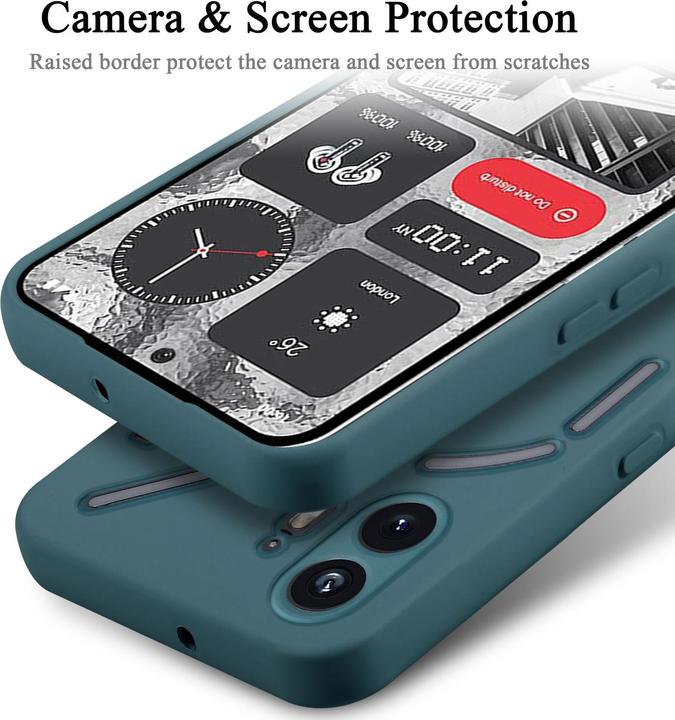 Image du produit Cadorabo Coque pour Nothing Phone 2 TPU Liquid Silicone Case (Nothing Phone (2))