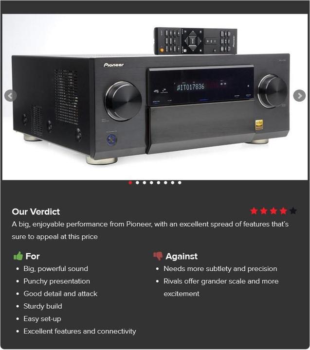 Image du produit Pioneer Sc-Lx701 (9.2 canaux, FM)