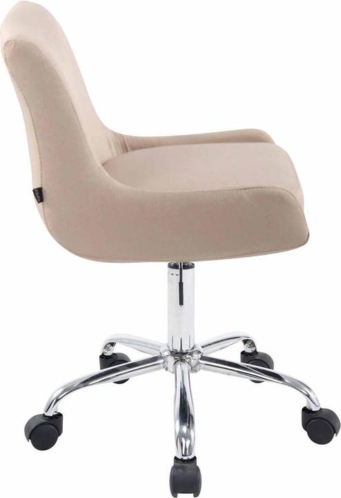 Image du produit Swisshandel24 Tabouret de travail Club Tissu, crème