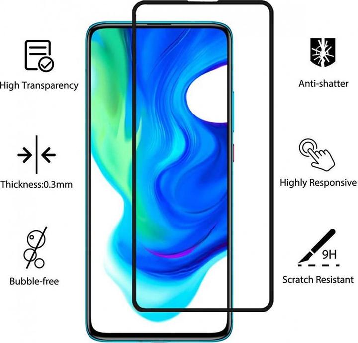 Actual product image Screenguard Xiaomi Poco F2 Pro Full Screen Protective Glass Film 2.5D 9H (1 Piece, Xiaomi Poco F2 Pro)