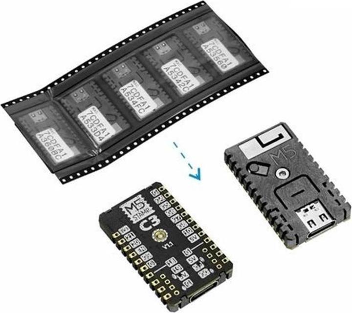 Produktbild M5Stack Entwicklerboard M5Stamp C3 Mate, 5 Stück