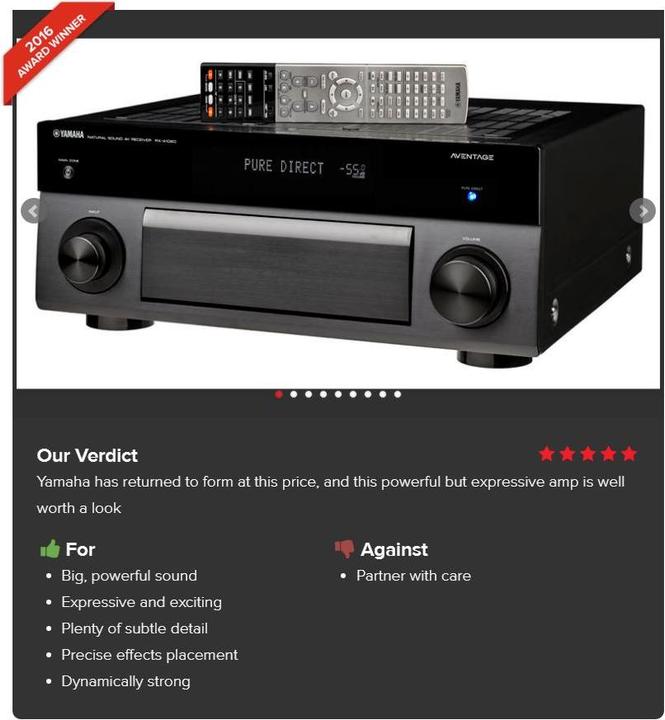 Produktbild Yamaha Rx-A1060 (7.2 Kanal, FM)