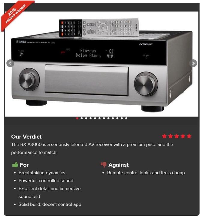 Produktbild Yamaha Rx-A3060 (9.2 Kanal, FM)