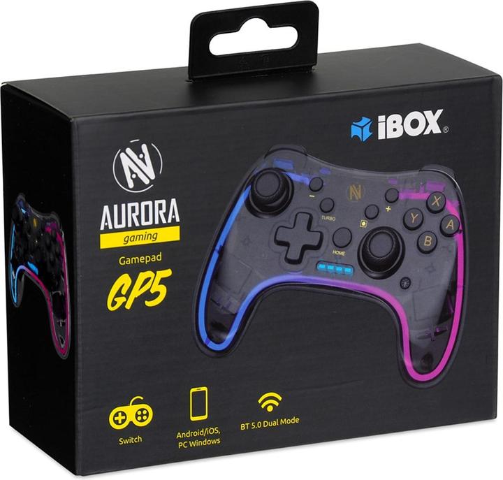 Produktbild iBox Aurora Gamepad Gp5 Kontroler Switch Android Ios (Android, Switch Lite, Switch OLED, iOS, PC, Switch, PS4)