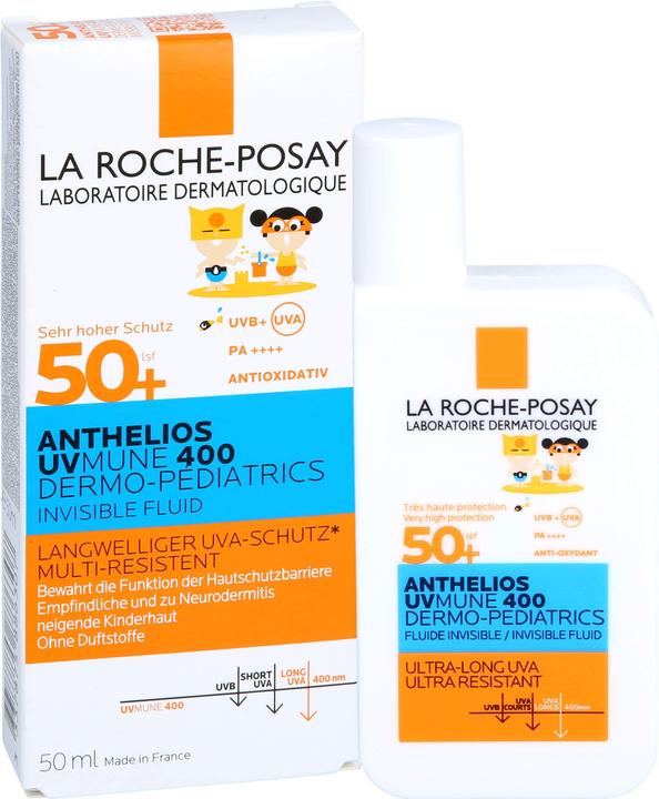 Immagine prodotto La Roche Posay Bambini Fluido Invisibile UVMune (Crema solare, SPF 50+, 50 ml, 73 g)