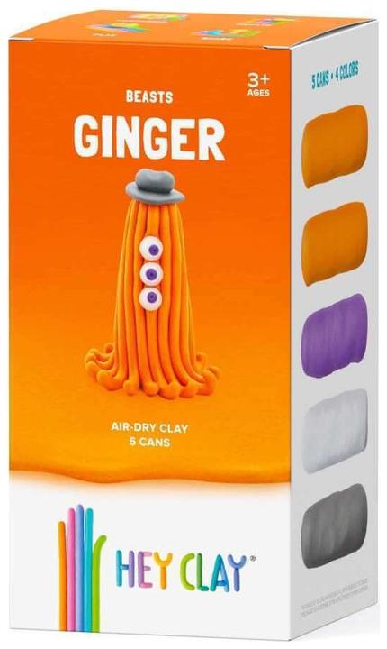 Actual product image TM Toys Hey Clay 440044 Claymates Ginger (With iOS & Android App) - Air Dry, 5 Colours