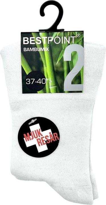 Produktbild JTI Socken aus Bambus - weiss - 2er-Pack - Grösse. 37-40 (2er Pack, 37 - 40)