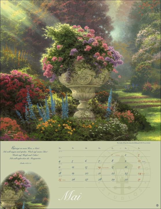 Image du produit Thomas Kinkade: Land im Licht Kalender 2026 (34 x 44 cm, Allemand)