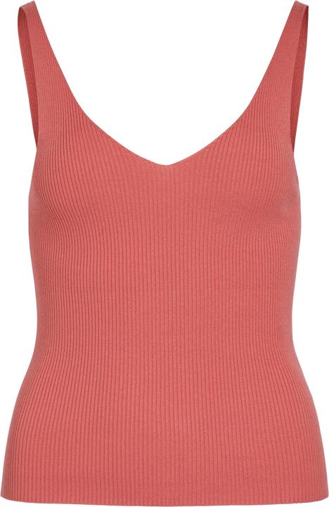 Vila Viwennie V-Neck Rib Knit S/L Top - Noos (XL)