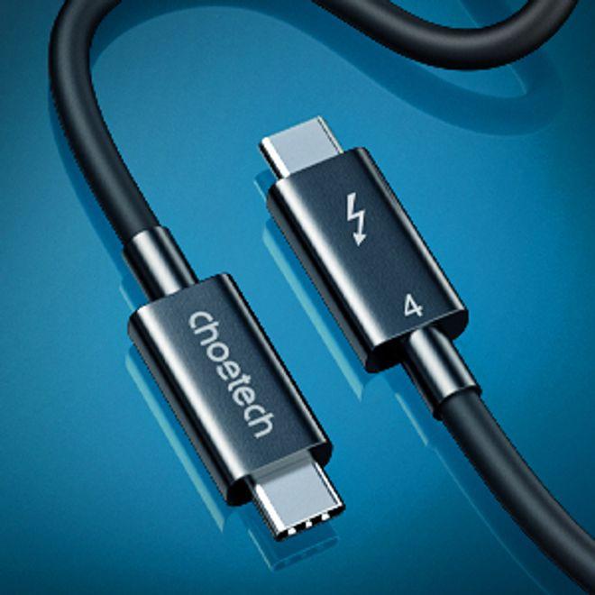 Produktbild Choetech USB-C Thunderbolt 4 Lade- und Datenkabel (0.80 m, USB 4.0, 100 W)