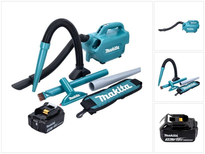 Actual product image Makita DCL 184 F1 Battery hoover 18 V 54 mbar 0.5 l + 1x battery 3.0 Ah - without charger