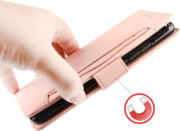 Actual product image Cover-Discount OPPO Reno6 Pro - Case with many card slots pink (Oppo Reno 6 Pro 5G)