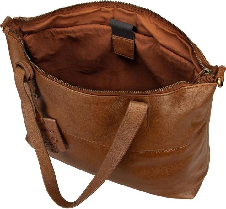 Immagine prodotto Burkely Borsa shopper Norah naturale in pelle con scomparto per laptop da 36 cm (10 l)