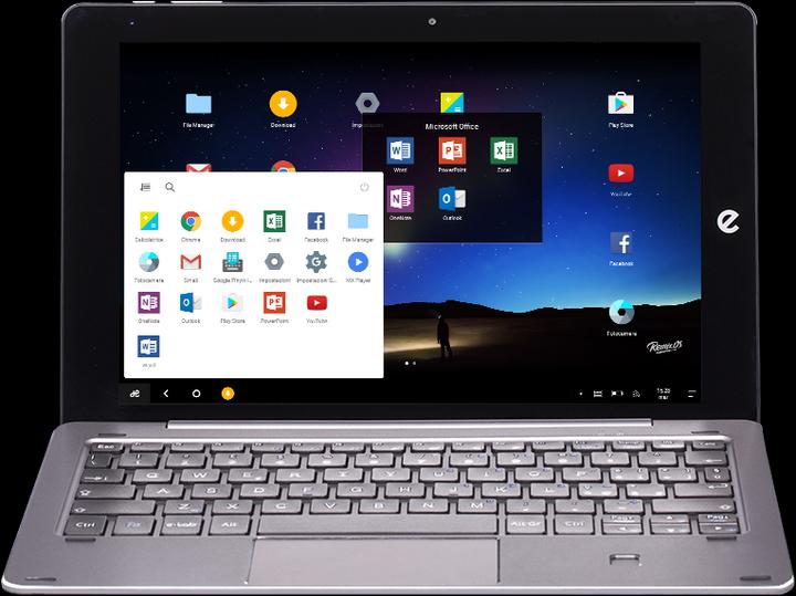 Image du produit e-tab Pro LTE Dual OS (10.10", Intel Atom x5-Z8300 x5-Z8300, 4 Go, 64 Go)