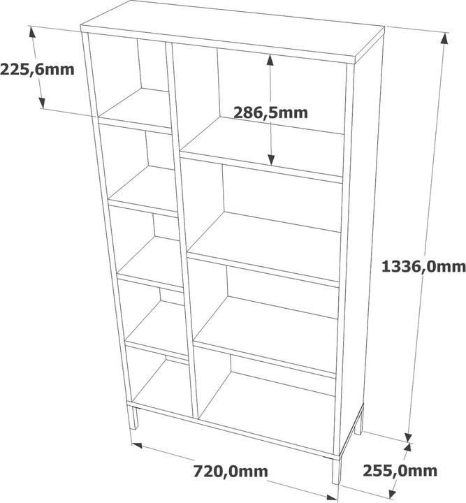 Immagine prodotto Skye Decor Vivienne (72 x 133,5 x 25,5 cm)