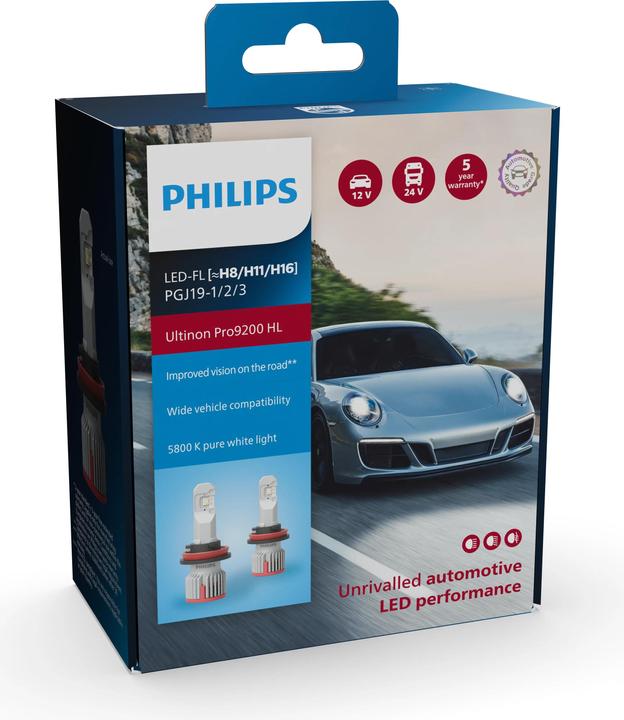 Actual product image Philips Ultinon Pro9200 HL 11366U92X2 Unrivalled LED automotive performance (H11)