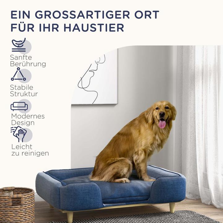 Produktbild PawHut Hundesofa mit abnehmbarem Bezug (Hund)