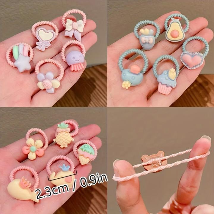 Immagine prodotto Activity Board 30pcs Adorabili fascette elastiche per capelli, fascette per capelli per ragazze, fascette per