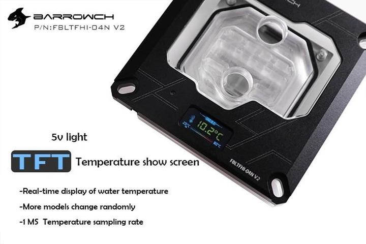 Image du produit Barrowch 115x/x99/x299 CPU Water Block Ecran couleur multi-mode - Noir